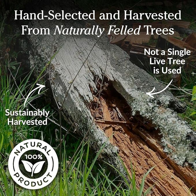 Plow & Hearth 25 LBS Fatwood Fire Starter Sticks Organic Kindling, Easy Ignition Fat Wood, All Natural Firestarters for Fire Pit, Wood Stoves, Fireplaces, Campfires, Bonfires, BBQ