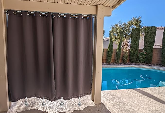 24 Pack Outdoor Curtain Weights, Outdoor Drapery for Pergola Patio Gazebo Cabana, Stainless Steel Weight Clip Down Curtain, Garden Flag, Shower Curtain, Tablecloth