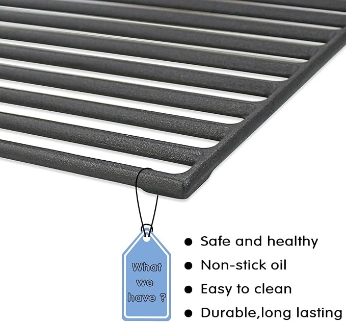 Hisencn 304 Stainless Steel Grill Parts for Home Depot Nexgrill 720-0830H, 5 Burner 720-0888 720-0888N 720-0888S Gas Grill, Grill Burner, Heat Plate, Cooking Grates Parts, 13 x 17