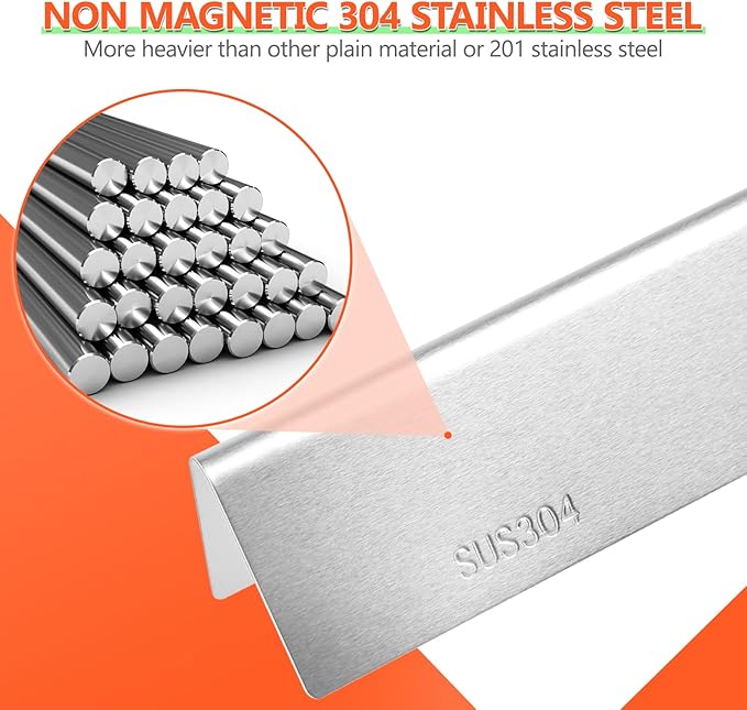 QuliMetal 304 Stainless Steel 22.5" Flavorizer Bars for Weber Spirit 300 Series (Side Knobs) – Fits Spirit E310, E320, Genesis Silver Gold Platinum B/C, Replacement for Weber 7536/7537