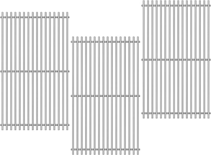 Grill Grates Replacement for Weber Grill Parts Weber Genesis II E-410, S-410, E/S-415, E/S-435, LX E/S-440, 66089, 66097, Stainless Steel Genesis 2 Flavorizer Bars Grids BBQ Grill Accessories
