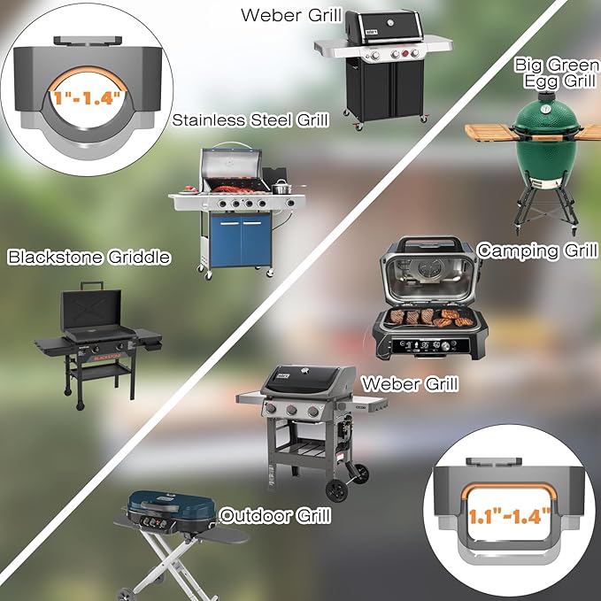 Auto On/Off Grill Light for Blackstone & Weber, Outdoor BBQ Light with Gravity Sensor, LED Griddle Accessory, Perfect Gifts, Stocking Stuffers for Men Dad Husband, Mens Gifts