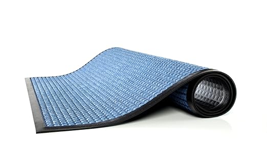Guardian WaterGuard Indoor/Outdoor Wiper Scraper Floor Mat, Rubber/Nylon, 3'x5', Blue
