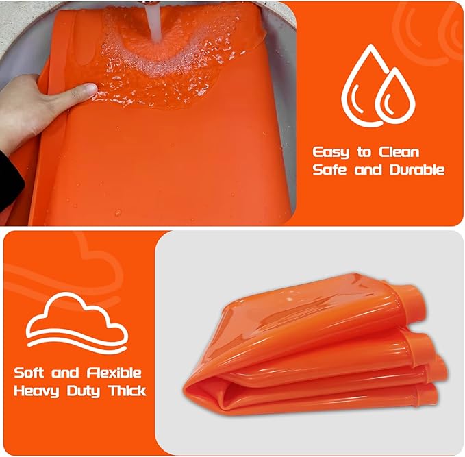 Silicone Griddle Mat for Blackstone 28 in(Not fit 28XL/Pro), Heavy Duty Food Grade Silicone Griddle Cover, Griddle Accessories for Blackstone Grill, All Season Protective Cover (Orange)