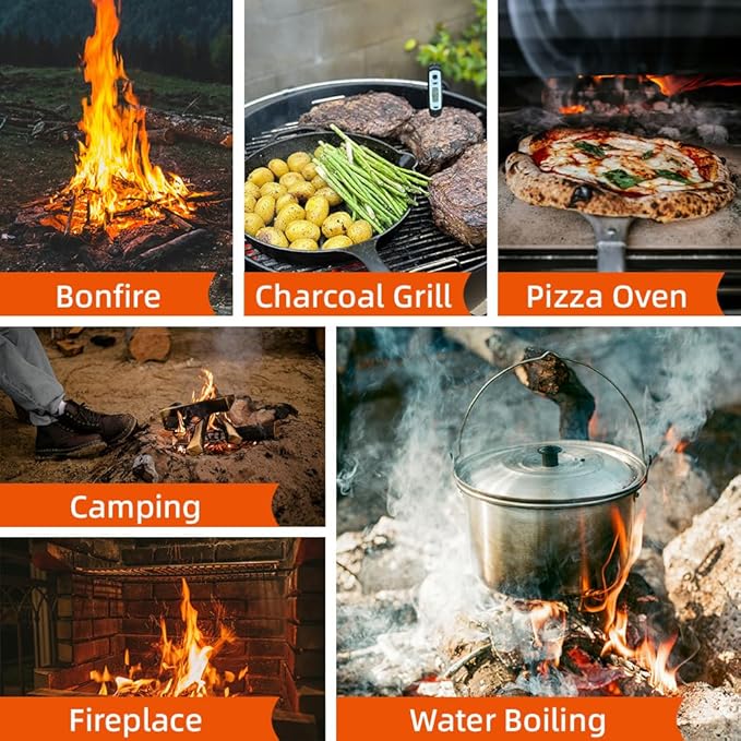 80pcs Natural Fire Starters - Waterproof Firelighters for Campfire, Grill, BBQ, Fire Pit, Fireplace, Wood Stove, Pizza Oven | Charcoal Starter, Odorless & Eco-Friendly