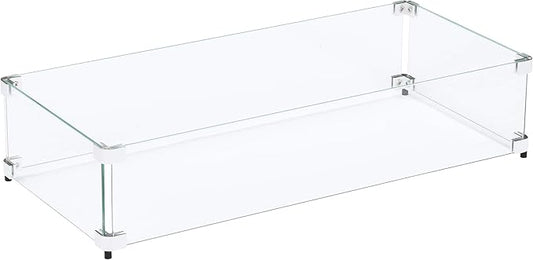 Custom Sized Wind Guard for Gas Fire Pits - Celestial Fire Glass