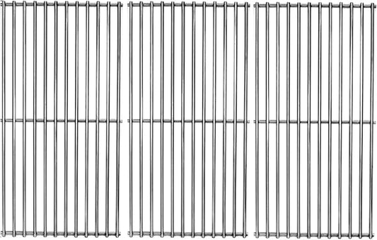 S6019C (3-Pack) 18 3/4" x 9 13/16" Each SUS304 Cooking Grid Grates for Kitchen Aid 720-0727, 720-0745, 720-0745A, 720-0819 Master Forge GCP-2601 Nexgrill 720-0745, 720-0745A