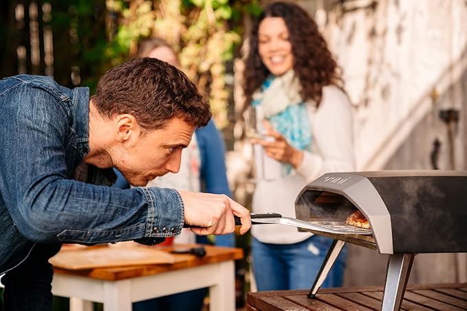 Ooni Koda 12 Portable Gas Pizza Oven - Pro Pizza Oven Bundle - 12" Perforated Pizza Peel and Koda 12 Cover Included