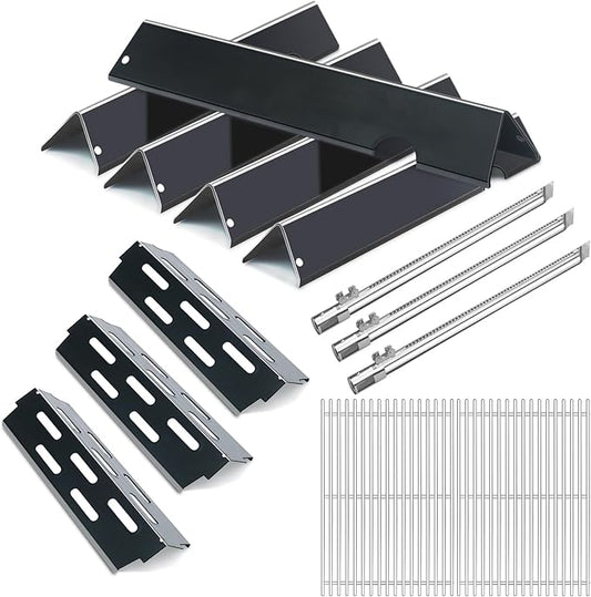 Flavorizer Bars and Heat Deflectors for Weber Genesis II 300/LX 300, GS4 Genesis ii E-310 ii E-315 ii E/S335 ii se-335 Grill (Porcelain Steel, 66032 * 5+ES/410 * 3+66790 * 3+66802 * 2)