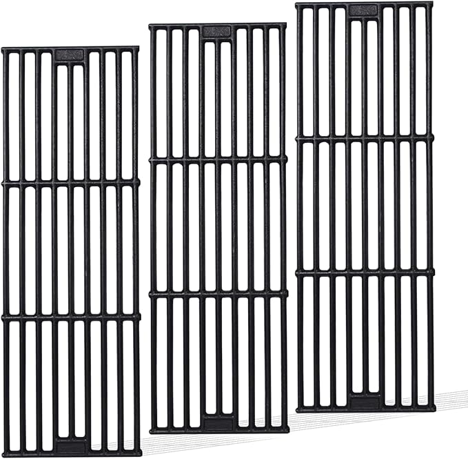 Cooking Grates Replacement Parts for Chargriller Gas Grill 2121,2123, 2222, 2828, 3001, 3030, 3725, 4000, 5050, 5252, 5650,9020,King Griller 3008, 5252,19 3/4" x 6 3/4" Each, 3 Pack