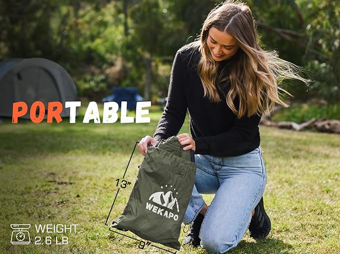 WEKAPO Inflatable Sun Lounger, Air Sofa, Hammock, Portable, Waterproof and Leak-Proof, Ideal for Backyard, Beach, Travel, Camping, Picnics and Music Festivals