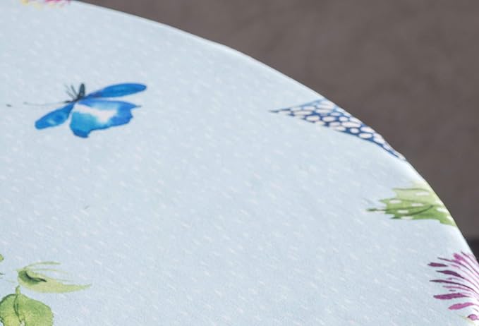 Maison d' Hermine Table Cloth Round Table 100% Cotton 63 Inches Tablecloth Reusable Decorative for Dining Room, Farmhouse, Home, Party, Festive & Wedding Spring Summer - Jardin D'Ete - Mint