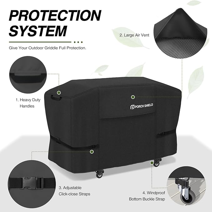Porch Shield 36 inch Griddle Cover for Blackstone, Waterproof and Fade Resistant 600D Gas Grill Cover Fits for Blackstone 36" Griddle Cooking Station, Camp Chef and Most 4 Burner Flap Top Grill