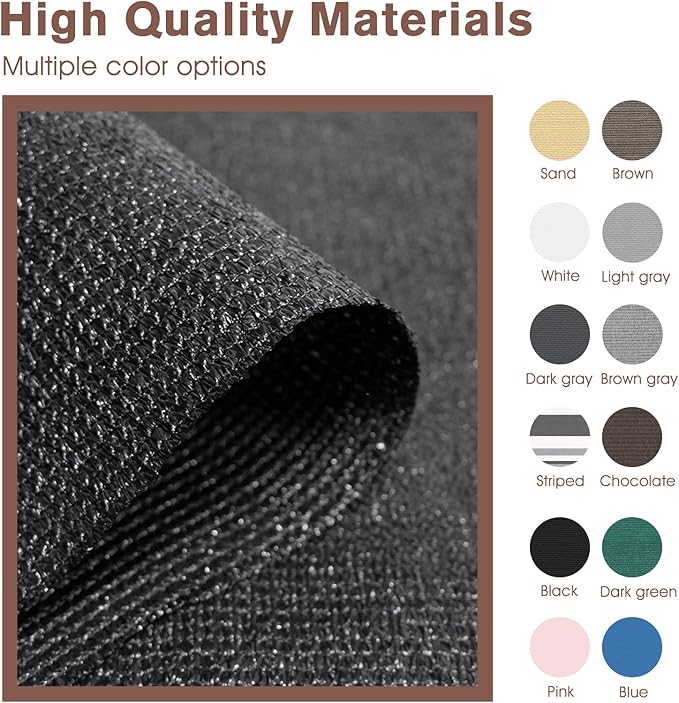 Sunny Guard Customized 2'6''x26' Black Balcony Privacy Screen,90% Shade Apartments Fence Cover,Heavy Duty Mesh Windscreen for Deck,Outdoor,Backyard,Patio