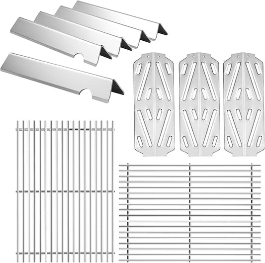 Genesis II E-310 Grates Flavorizer Bars Heat Deflectors Replacement Parts for Weber Genesis II Parts II E310 II E-315 II SE-310 II S310 II E-330 Genesis 2 Stainless Steel Grill Grates