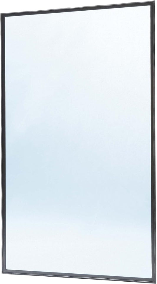 Metro Screenworks Framed Tempered Glass Panel for Porch & Patio Panels, Outdoor Enclosures, (26-1/2" x 6-1/4", Almond) Enclose Your Porch with Tempered Glass Panels - Glass Panel Replacement