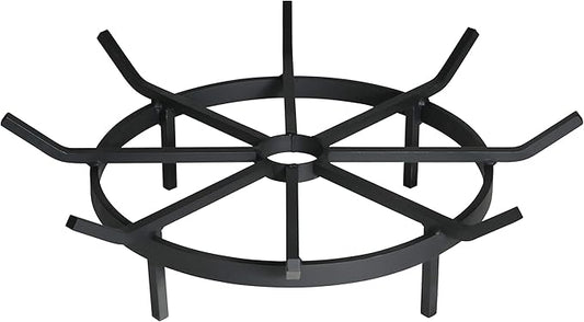 SteelFreak Wagon Wheel Firewood Grate for Fire Pit - Made in The USA (20 Inch)