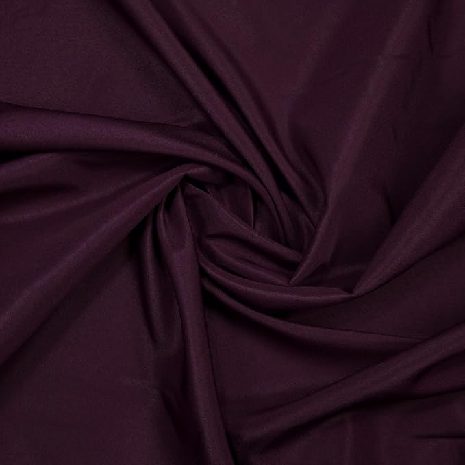 Gee Di Moda Rectangle Tablecloth - 90 x 132 Inch Eggplant Table Cloth for 6 Foot Tables with Floor-Length Drop - Heavy Duty Washable Fabric for Holiday Party, Dinner, Weddings & Baby Shower