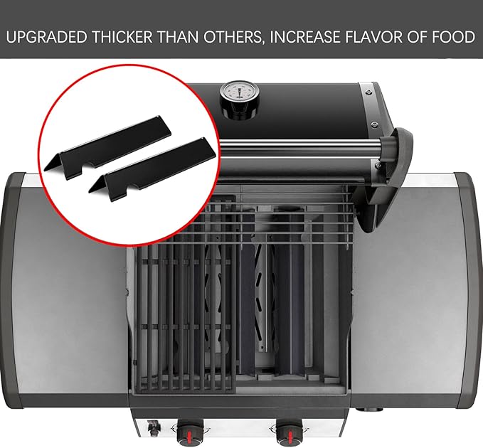 Grill Replacement Parts Flavorizer Bars Heat Deflector for Weber Genesis II Grill Parts GS4 GBS 66794 Flavor Bars 66039 Weber Genesis II 200 Series ii E-210 ii E-240 ii S-210 ii LX S-240 ii LX E-240