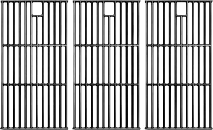 GGC 19 1/4" Grill Grates for Brinkman 810-8500-S 810-8501-S 810-8502-S, Cast Iron Grill Replacement Parts for Charmglow 720-0234, Jenn-Air 720-0337 720-0062 720-0062-lp, Nexgrill 720-0003