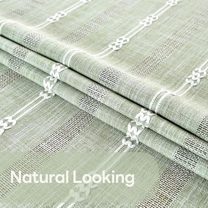Heavy Duty Cotton Table Cloth for Rectangle Table Sage Green Rectangular Farmhouse Vintage Tablecloth Washable Rustic Table Cover (Sage Green, Rectangle, 52''x 86'', 6-8 Seats)