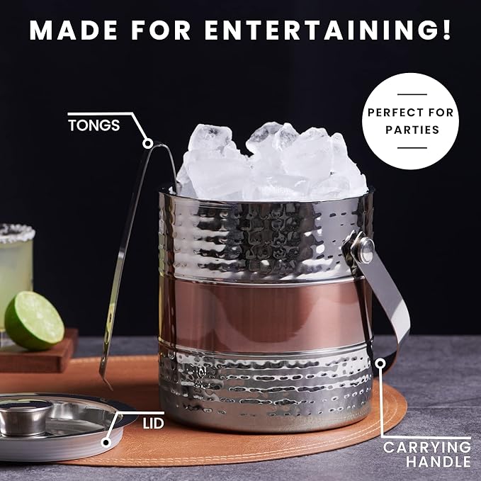 Elementi Granville Fire Pit Bundle Outdoor Firepit Set Includes 60” Natural Gas Concrete Firepit Table, Glass Windscreen, Stainless Steel Cover, Canvas Cover, Floor Mat, Ice Bucket