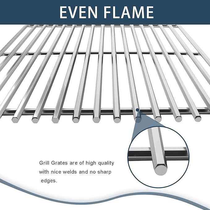 Flavorizer Bars,Heat Deflectors,Grill Burner and Grill Grid for Weber Genesis II 300/LX 300, GS4 Genesis ii E-310 ii E-315 ii E/S335 ii se-335 Grill