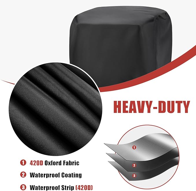Pizza Oven Cover for CHEFMAN Indoor Pizza Oven,Waterproof 12in Pizza Oven Indoor Outdoor Covers - 19"L x 17"W x 11"H,Black