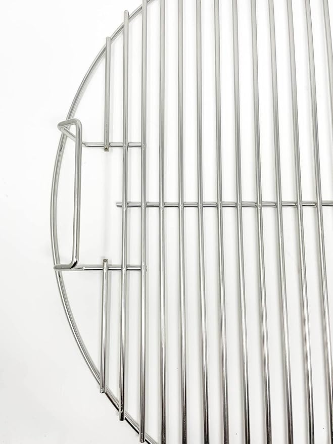 Aura Outdoor Products 22" Stainless Steel Upgraded Replacement Cooking Grate for Weber Kettle, Recteq Bullseye 22 Inches