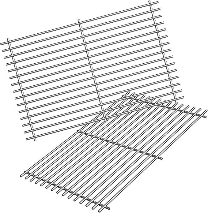 2Pack 19.5'' Stainless Steel Cooking Grill Grates Replacement for Weber Genesis 300 Series, Genesis E310 E320 E330 S310 S320 S330, Replacement Parts for Weber 7528/7524