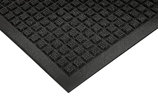 Guardian WaterGuard Indoor/Outdoor Wiper Scraper Floor Mat, Rubber/Nylon, 3'x14', Charcoal