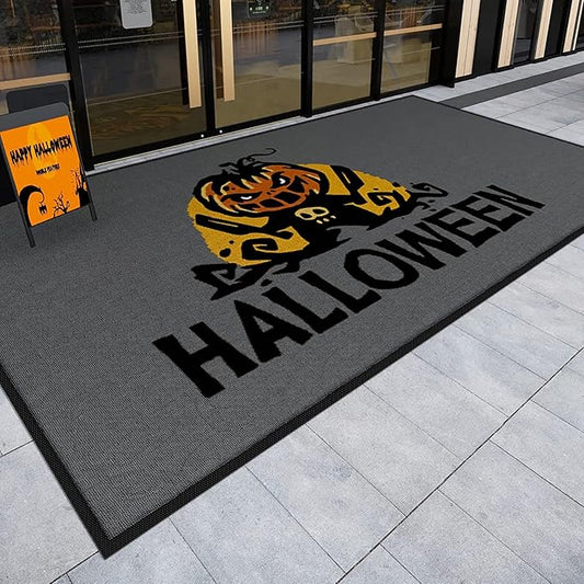ALLEVI Custom Logo Carpet for Office Premium Rubber Backing,Branded Floor Mat 10+Size Options Bulk Order