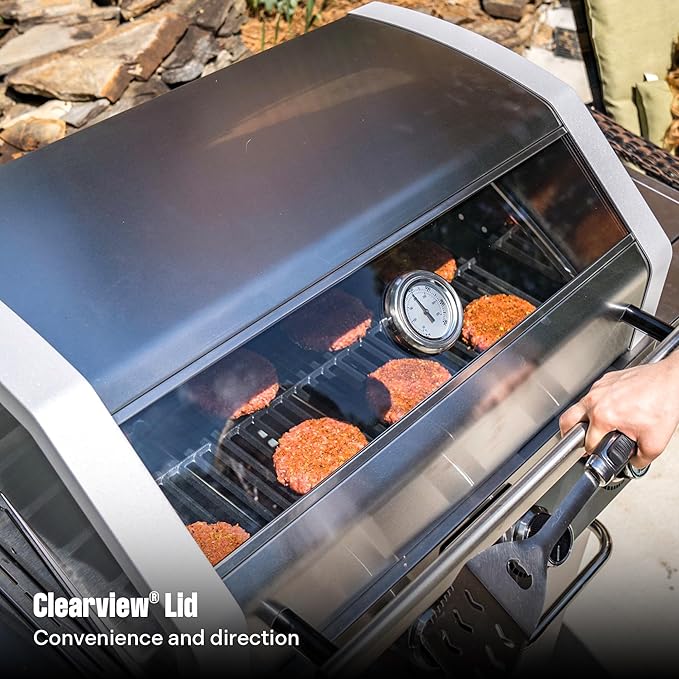 Monument Grills Larger Convertible 4-Burner Natural Gas Grill Stainless Steel Cabinet Style Propane Grills with Cooking Plate(2 items)
