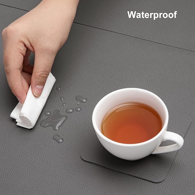 Myir JUN Table Runner Double Sided Vinyl Runner Table 72 Inch Long Runner for Table Washable Waterproof Non-Slip for Home Decorations Gray,12 x 72 inch