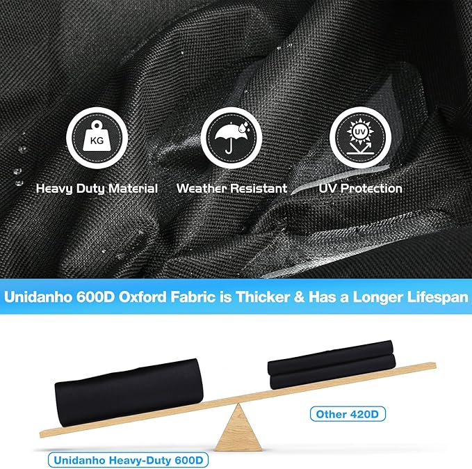 Smoker Cover for Pit Boss 3 Series Vertical Grill PBV3P1 PBV3D1 PBV3G1 Outdoor Wood Pellet Waterproof Zipper 600D Heavy Duty BBQ Grilling Accessory 73351