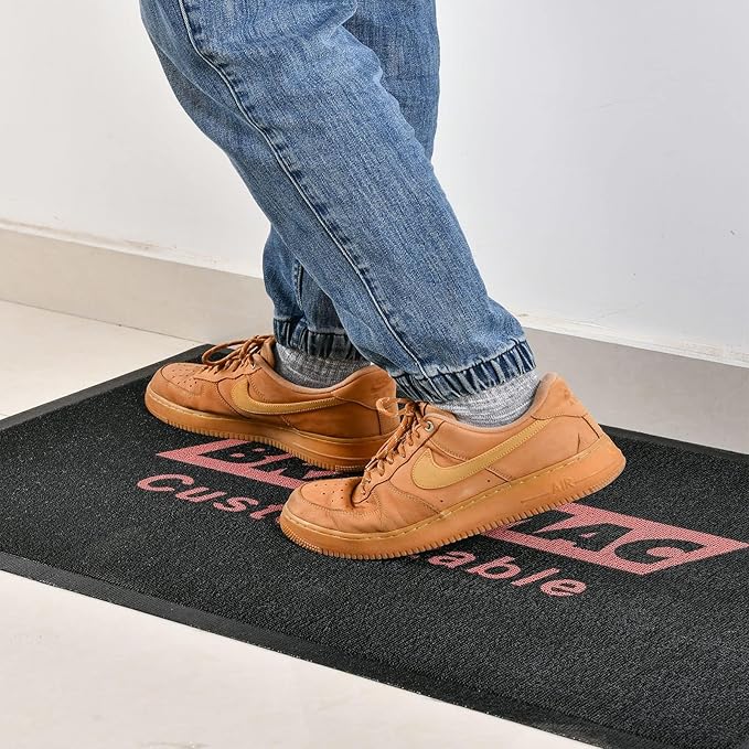 Custom Rugs with Logo Doormat Runner Personalized Commercial Area Carpet with Any Size Color Logo Shape Pattern Non Slip Rugs for Indoor Outdoor