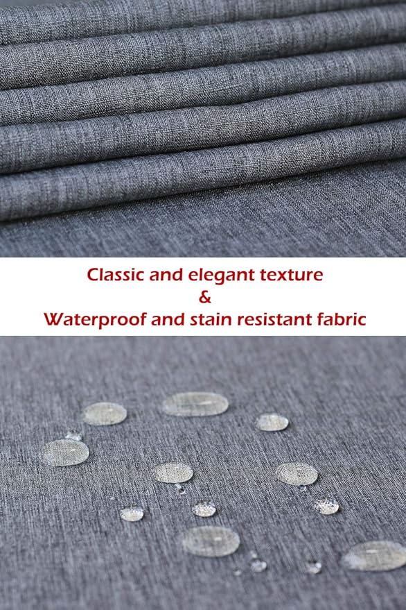 Grey Table Runner 120 inch, Outdoor Dresser Scarf, Waterproof Gray Coffee Table Runner, Long Dining Table Runners, Decor for Fiesta, Dinner Parties, Wedding, Easter, Mothers Day, Birthday