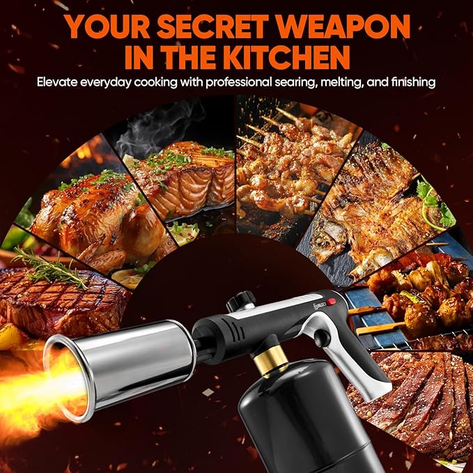 Propane Torch, Adjustable Flame Propane Torch, Precision High Heat Blow Torch, Christmas Gift for Grilling, Charcoal Ignition, Culinary Tasks & Home Improvement (10)
