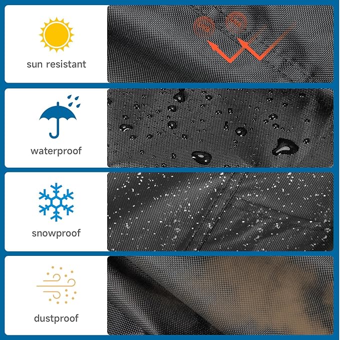 5 Burner Infrared Gas Grill Cover for Charbroil Medallion Series, Heavy Duty Modular Outdoor Kitchen Grill Cover, Waterproof & Dustproof 5-Burner Propane Griddle Covers，53" x 27" x 48"