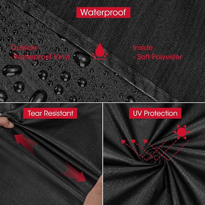 Unicook 5482 Griddle Cover for Blackstone 36 Inch Cooking Station with Hood, Unique UV Resistant Waterproof Vinyl with Polyester Lining, Outdoor Flat Griddle Grill Cover for Blackstone 1899, 1902