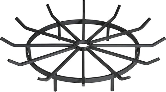 SteelFreak Wagon Wheel Firewood Grate for Fire Pit - Made in The USA (32 Inch)