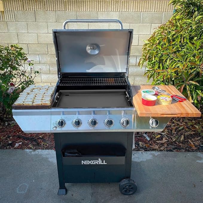 Full-Size Griddle Inserts for Home Depot Nexgrill 5 Burner 720-0888, 720-0888N, 720-0882A, 720-0882S, Flat Top Grill Griddle for Nexgrill 4 Burner 720-0830H 720-0830X 720-0888S 720-0783W, Carbon Steel