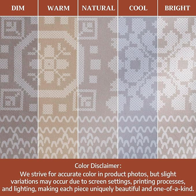 Maison d' Hermine Table Cloth Rectangle Table 100% Cotton 60 x 90 Inches Fall Tablecloth Reusable Everyday Use for Thanksgiving Christmas Decorations Dining Farmhouse Party (Cozy Christmas)
