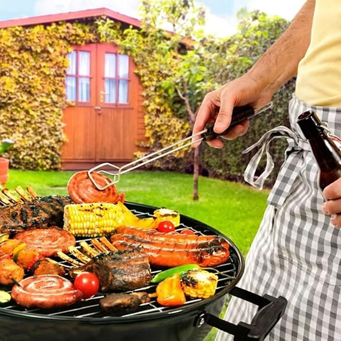 Grill Grates Replacement 15 Inch Round Heat-Resistant Stainless Steel Grill Grate, Portable Easy to Clean Baking Tray for Camping, Picnic, Garden Stainless Steel Grate