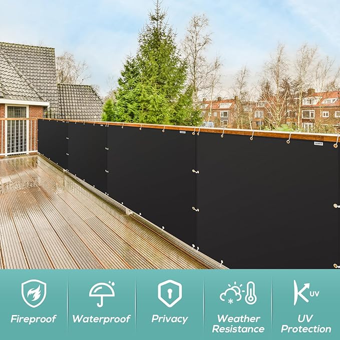 Heat Shield Behind Grill 4'x5' Heat Shield Mat for Wall, Deck Fence, Railing, Grill and Refrigerator, Heavy Duty Fireproof Cover and Screen Protect Deck Railing from Grill