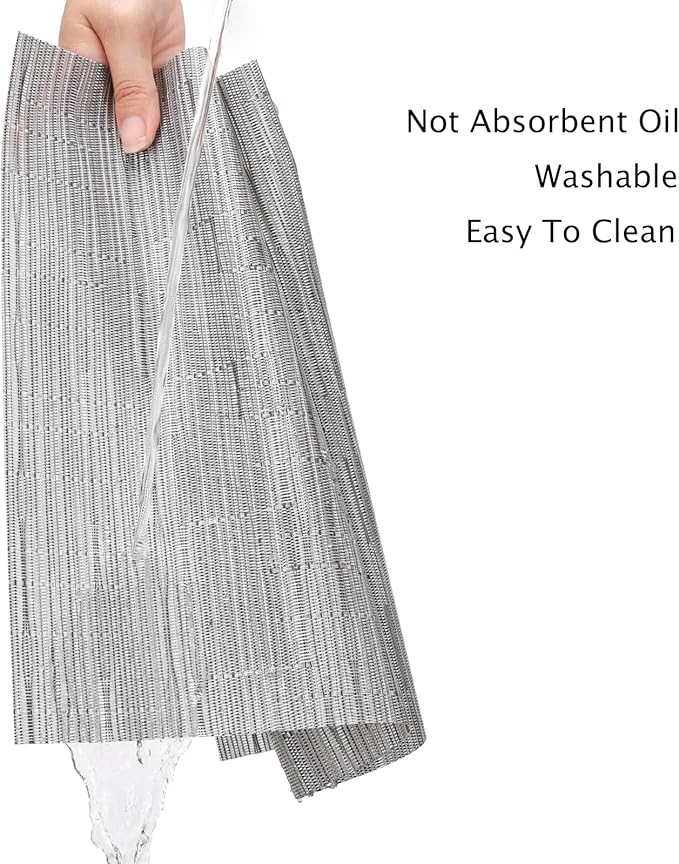 Myir JUN Table Runner, Vinyl Table Runner Indoor Arbitrarily Cropped Runner for Table Heatproof for Home Party (Silver, 12 x 94 inch)