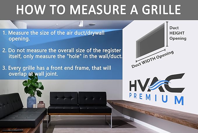 10"w X 8"h Adjustable AIR Supply Diffuser - HVAC Vent Cover Sidewall or Ceiling - Grille Register - High Airflow - White [Outer Dimensions: 11.75"w X 9.75"h]