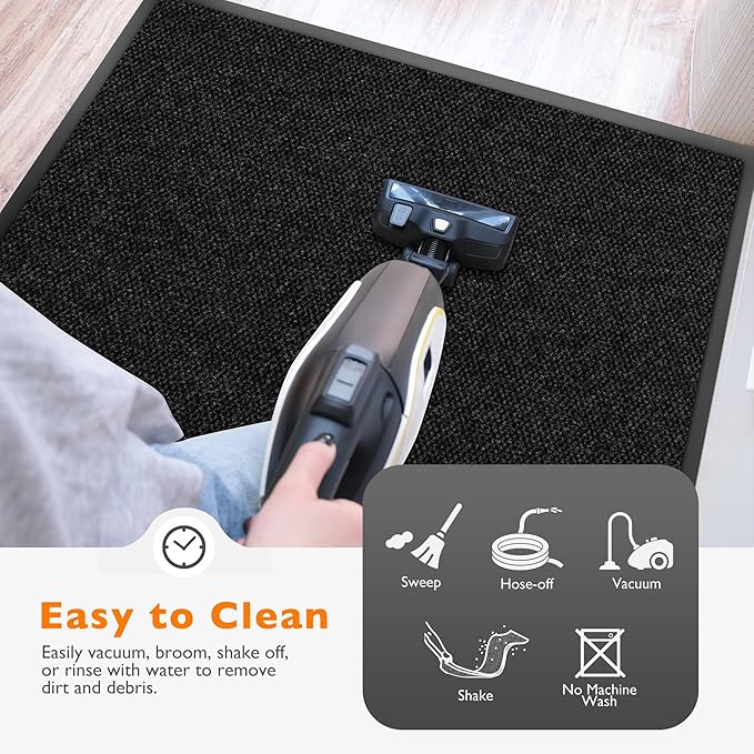 Custom Size Extra Large Front Door Mat, 3FT x 13FT Indoor Outdoor Entrance Commercial Floor Mat, Heavy Duty Dirt Trapper Doormat for Entryway Welcome Mat, Low Profile, Non-Slip, Waterproof