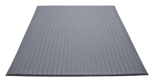 Guardian Air Step Anti-Fatigue Floor Mat, Vinyl, 3'x5', Gray, Reduces fatigue and discomfort, Can be easily cut to fit any space