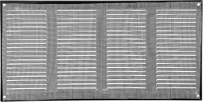 Vent Systems 16" x 8" Inch (Overall Dimensions) Pack of 10 - Black - Air Vent Cover Metal Air Return Grill - Built-in Pest Guard Screen - HVAC Vent Duct Cover for Home Improvement